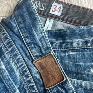 Guess‎ Jeans Men’s Rebel Low Rise Straight Distressed Denim Jeans Pants 34 X 36